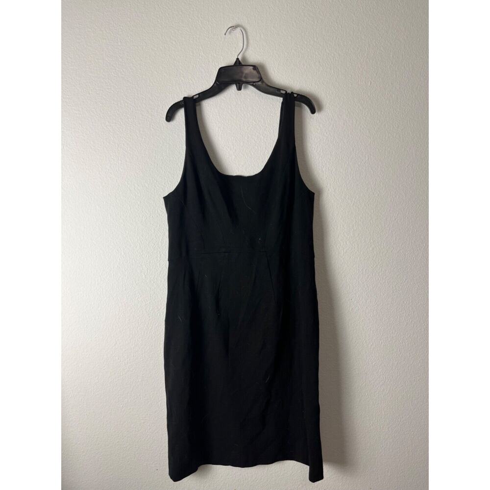 diane von furstenberg, Black Sleeveless Knee Length Dress, Size 14